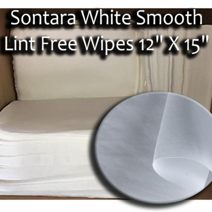 Sontara White Smooth Lint Free Wipes 12X15