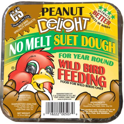 C&S Peanut Delight Suet Dough, Wild Bird Food